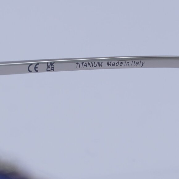 Philipp Plein SPP106M 0579 Sunglasses Palladium Aviator Frame, Blue Lenses - Picture 11 of 12